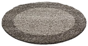 Ayyildiz koberce Kusový koberec Life Shaggy 1503 taupe kruh - 160x160 (priemer) kruh cm