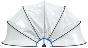 Bazénová kupola s držiakom okrúhla 500x250 cm PVC