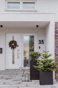 Kvetináč BLOCK, sklolaminát, 50x50x50 cm, antracit