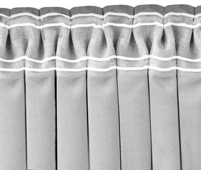 Závěs MILANA klasická transparentní dračí páska 10 cm s třásněmi 3 cm indigo
