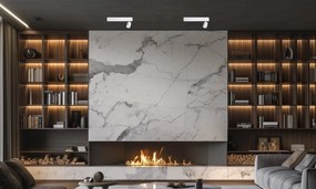 Stropné svietidlo Magnet, 1x biele kovové tienidlo + 1x LED 5W, w