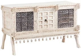furniture-nabytek.cz - Masívna komoda Damchaya II z mangového dreva, lakovaná, biela