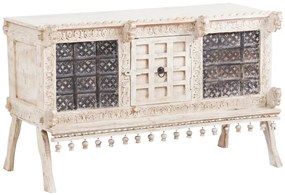 furniture-nabytek.cz - Masívna komoda Damchaya II z mangového dreva, lakovaná, biela