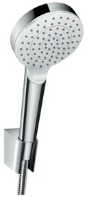 Hansgrohe Crometta, sprchový set 1jet EcoSmart 9 l/min s hadicou 1250 mm, biela/chrómová, HAN-26568400