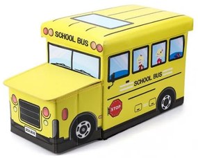 Detská taburetka žltá, školský autobus