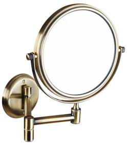 Sapho, Závesné kozmetické zrkadielko, priemer 150 mm, bronz, XP012