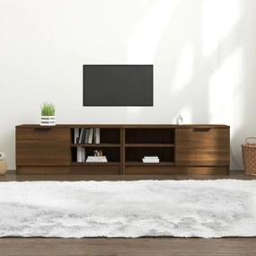 TV stolíky 2 ks hnedý dub 80x35x36,5 cm spracované drevo
