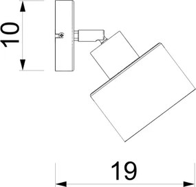 Nástenné bodové svietidlo PARKLA 1xE27/15W/230V béžová