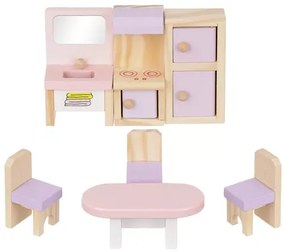 ISO 22609 Drevená sada nábytku pre bábiky