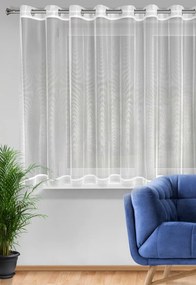 ZÁCLONA NA KRÚŽKOCH NEL 350X145 CM BIELA
