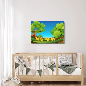 Obraz - Veselé káčatka (90x60 cm)