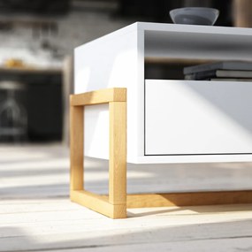 VIVALDI Konferenčný stolík OSLO LE, biely matný