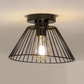 Brilagi - LED Prisadený luster CERIA WIRE 1xE27/40W/230V pr. 30 cm čierna