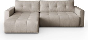 ROHOVÁ SEDAČKA SHARLOTTE 261 x 143 cm BÉŽOVÁ