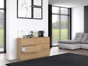 Komoda Musecalo 6 140 (dub artisan). Akcia -19%. Vlastná spoľahlivá doprava až k Vám domov. 1132819