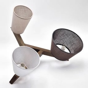 Brilagi - LED  Prisadený luster ANTHONY 3xE14/40W/230V dub orech