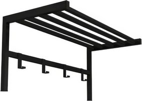 Kovový nástenný vešiak ANNY, čierna