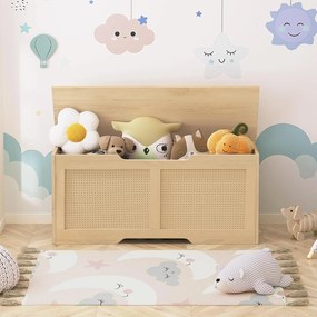 Truhla s úložným prostorem a lavicí Armario 110 cm hnědá