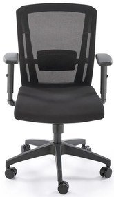 Otočné kreslo Paredes čierna