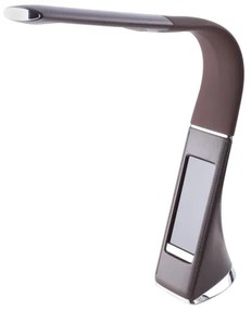 LED Stmievateľná stolná lampa s displejom GALA LED/6W/230V hnedá