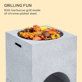 Blumfeldt Monolith, ohnisko s grilom, MgO a oceľový plášť, lapač iskier