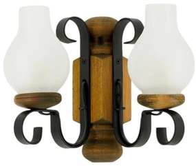 Brilagi - Nástenné svietidlo RUSTIC 2xE14/40W/230V buk/orech