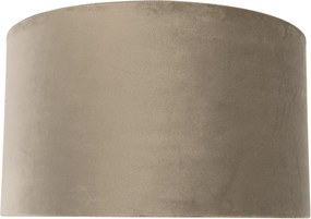 Zamatový tienidlo taupe 35/35/20 so zlatým vnútrom