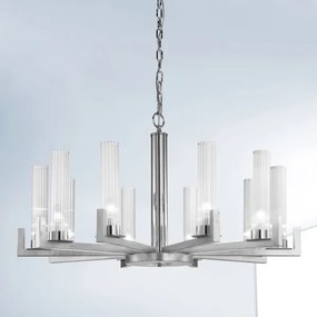 Kolarz 6009.81050 - Luster na reťazi RAGGIO 10xE14/25W/230V striebro