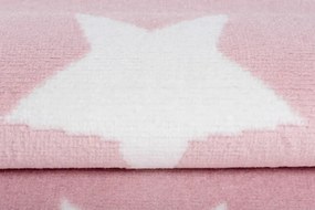Detský koberec PINKY L896A Stars ružový