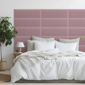 Zamatový čalúnený panel - Obdĺžnik - 80x20cm Farba: Ružová