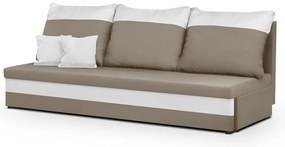 Pohovka pre 3 osoby s funkciou spania GUSTO Svetlo hnedá/biela