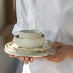 Bielo-béžové misky v súprave 2 ks z kameňa ø 13,5 cm Sand Grain – Mette Ditmer Denmark