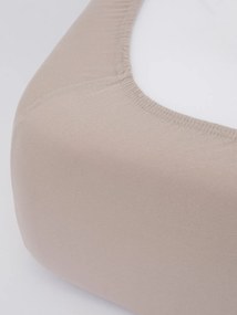 Jersey plachta do postieľky Classic 60 x 120 cm – cappuccino