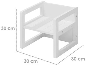 Biela detská stolička – Roba