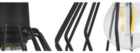 Nástenné svietidlo Nuvola 2, 1x čierne drôtené tienidlo