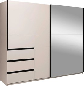 XXXLutz SKRIŇA S POSUVNÝMI DVERAMI, kašmírová, 250/210/61,5 cm P & B - Skrine - 000885001012