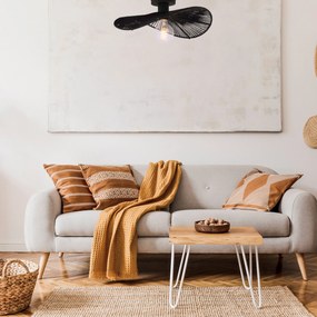 Toolight Toolight, stropné svietidlo 41cm, 1xE27, APP1832-1C, čierna, OSW-00631