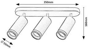Rabalux SENOBIA stropné svietidlo 73035