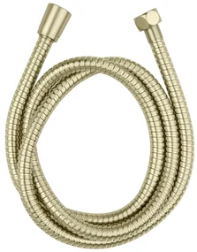 Matne zlatá sprchová hadica z nehrdzavejúcej ocele 150 cm Brass – Wenko