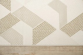 Koberec Kenitra G242A geometrický / trojuholníky, krémový / béžový