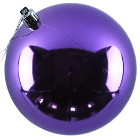 DECOLED Plastová koule, prům. 10 cm, fialová, 6 x lesklá