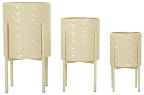 Kovové obaly na kvetináče v súprave 3 ks ø 36 cm Betsy – Mauro Ferretti