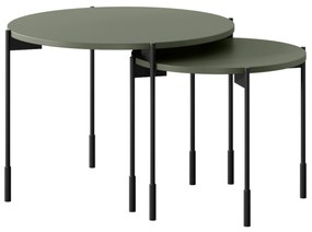 Okrúhly Konferenčný stolík Sonatia 60 cm - olivová