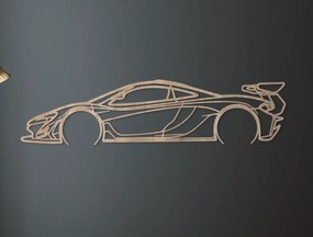 drevko Drevený obraz McLaren P1 GTR Rozmer obrazu: 21,5 x 86 cm, Farba dekorácie: Čierna