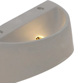 Rustikálna nástenná lampa betónová polkruhová - Adelaide