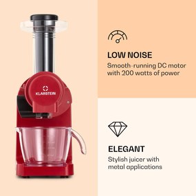 Klarstein Bella Elegance, odšťavovač, 200 W, 400 ml, bez BPA