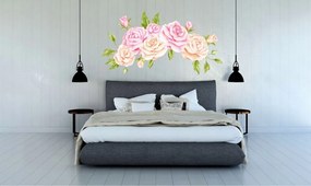 Krásna nálepka na stenu ruže 100 x 200 cm
