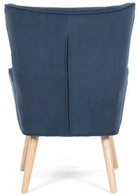 Kreslo s ušami BLUE2, modrá