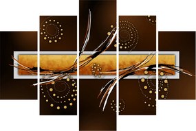 Obraz abstrakcie - Motýle (150x105 cm)