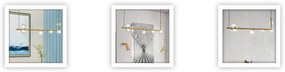 Toolight - Závesné svietidlo 6xG9 25W APP690-6CP, zlatá, OSW-05470